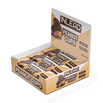 Inlead PEANUT CUPS LOW SUGAR, Milk Choc, 15x 50 g