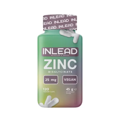 Inlead ZINC BISGLYCINATE, 120 Veggie Caps