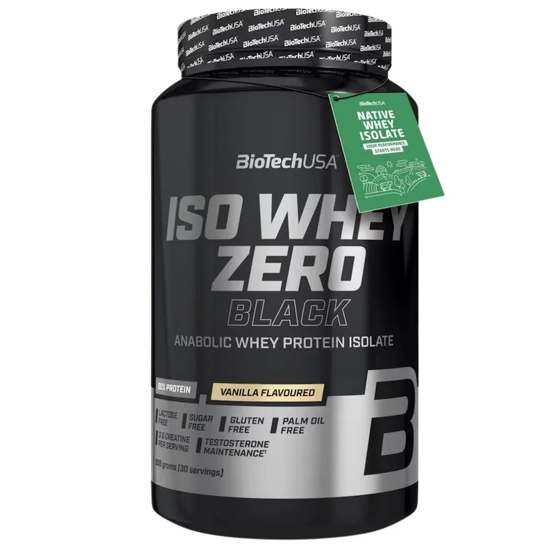 Iso Whey Zero Black Getränkepulver auf Basis von Molkeproteinisolat
