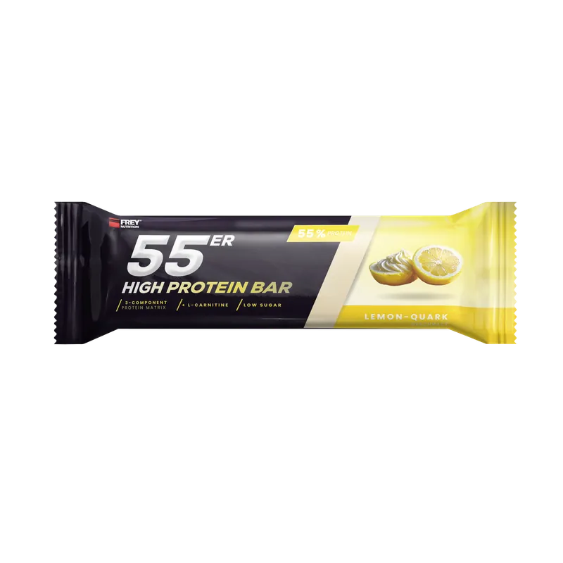 55ER - HIGH PROTEIN BAR Lemon-Quark / 1 x 50g Riegel