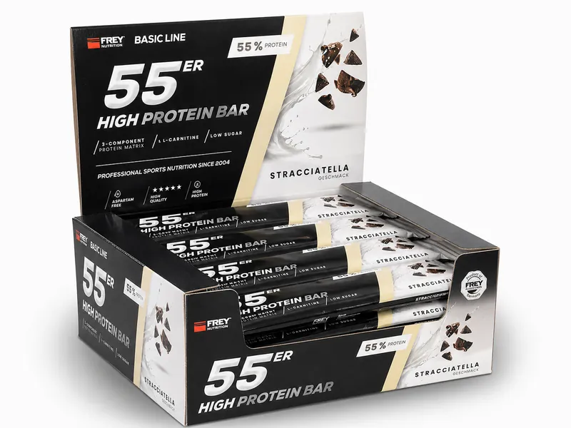 55ER - HIGH PROTEIN BAR Stracciatella / 20 x 50g Riegel