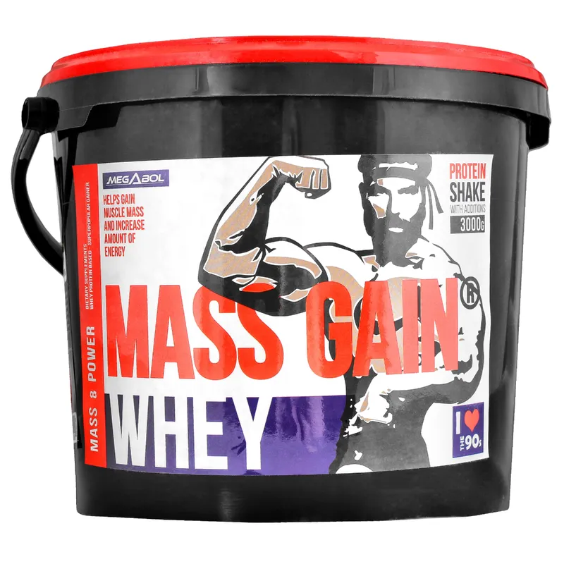 Whey Mass Gain (3000 g) - Megabol 3000 g - Vanille Megabol 3000 g Whey Mass Gain (3000 g)