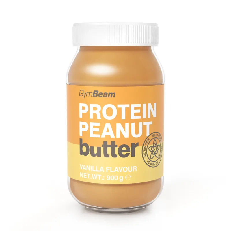Protein-Erdnussbutter - GymBeam Vanille - 900 g 900 g