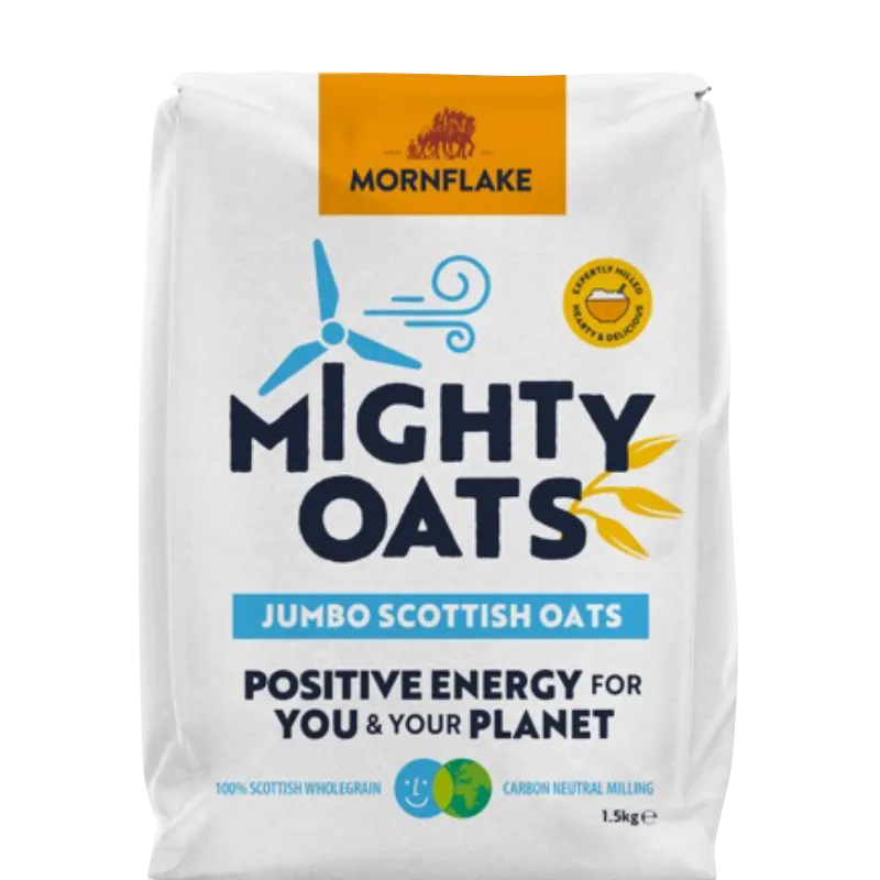Vollkorn Haferflocken Scottish Jumbo Oats 1,5 kg - Mornflake