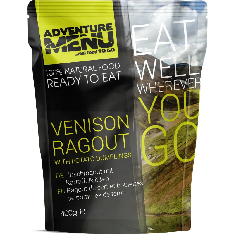 Venison ragout with potato dumplings - Adventure Menu