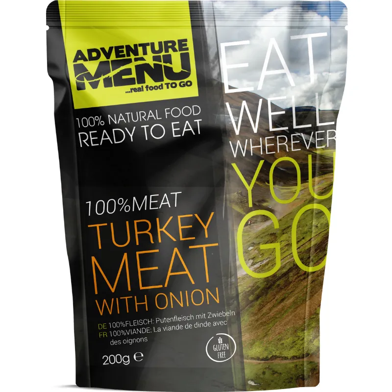 Turkey meat with onion - Adventure Menu
