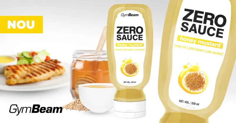 GymBeam Food ZERO SAUCE Honig-Senf - GymBeam – GymBeam 320 ml