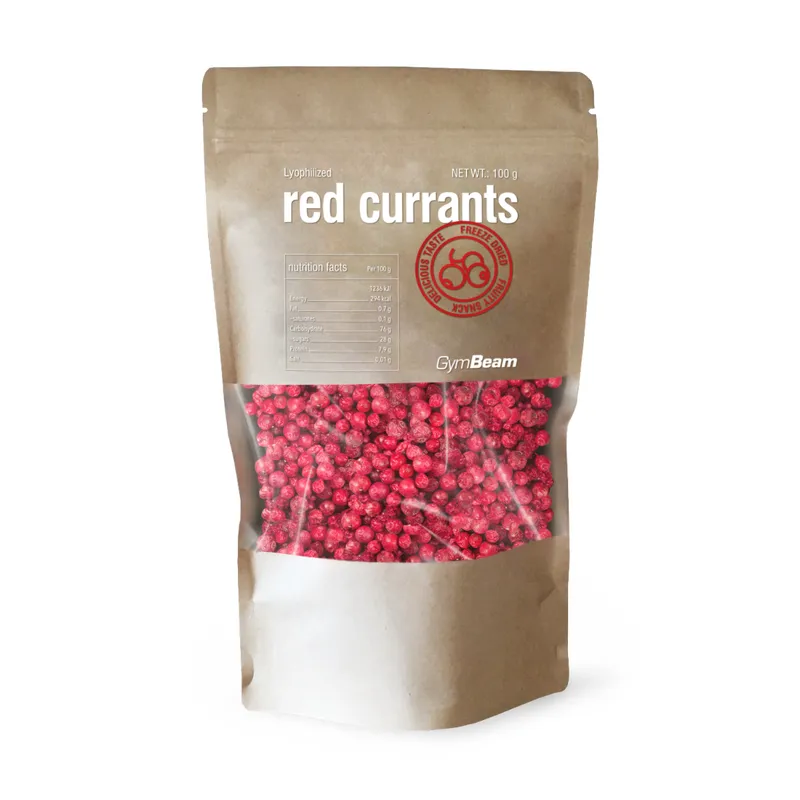 Gefriergetrocknete rote Johannisbeeren - GymBeam
