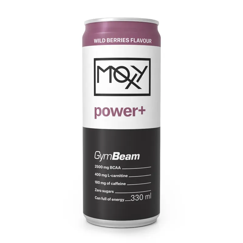 GymBeam Energy MOXY Power+ Energydrink - GymBeam – 24 x 330 ml