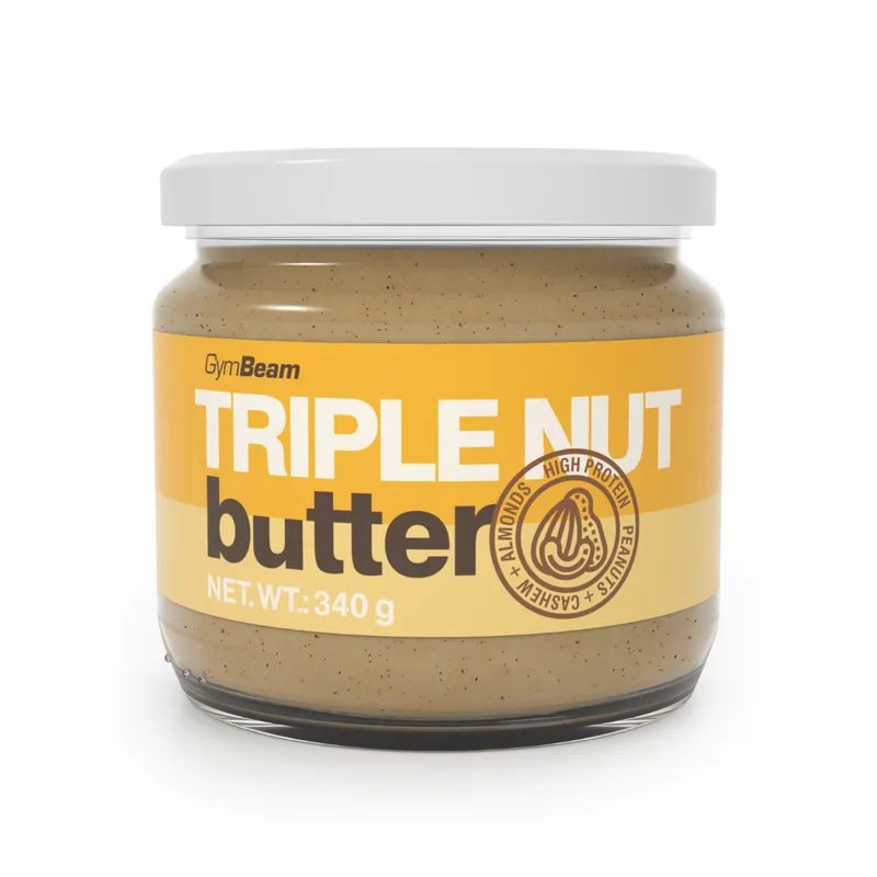 GymBeam Food Triple Nussbutter - GymBeam – GymBeam 340 g