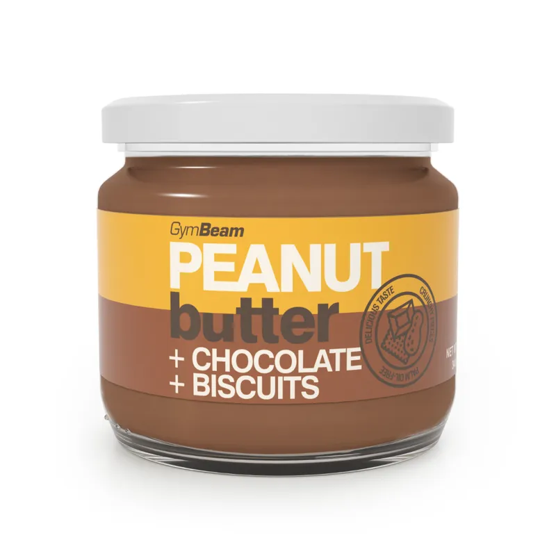 Erdnussbutter mit Schokolade und Biscuits - GymBeam