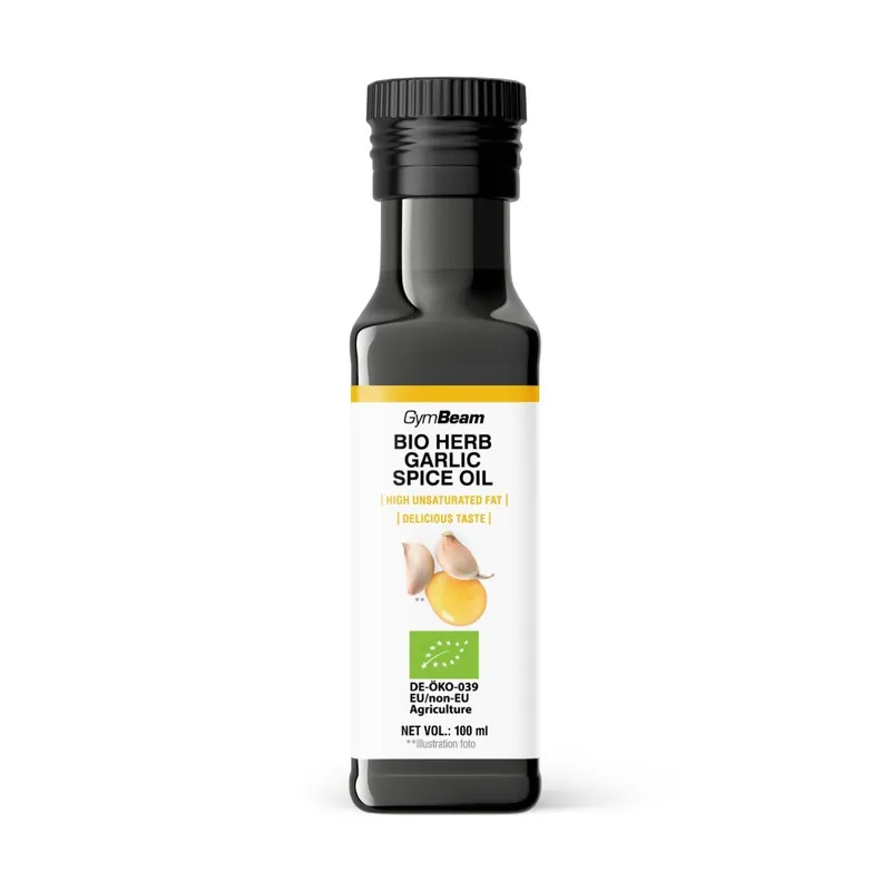 BIO Kräuter Knoblauch Gewürzöl - GymBeam