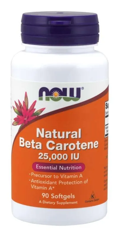 Beta Carotin Natural 7.500 mcg - NOW Foods 180 KAP Beta Carotin Natural 7.500 mcg - NOW Foods 180 KAP