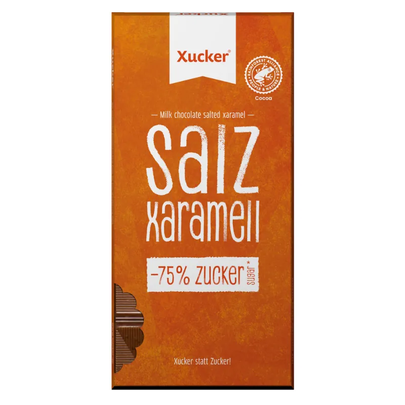 Xucker Schokolade mit salzigem Karamell - Xucker – 80 g