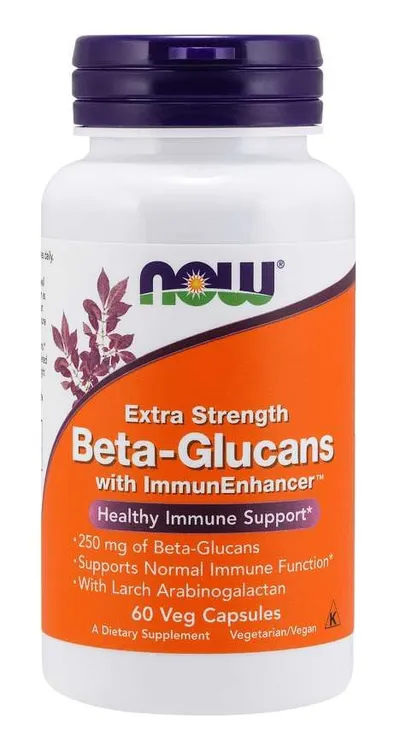 Beta-Glucans with ImmunEnhancer™, Extra Strength - NOW Foods