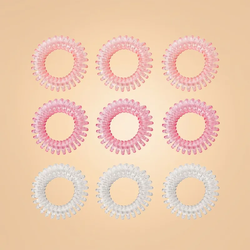 Spiral-Haargummi-Set in Pink - BeastPink