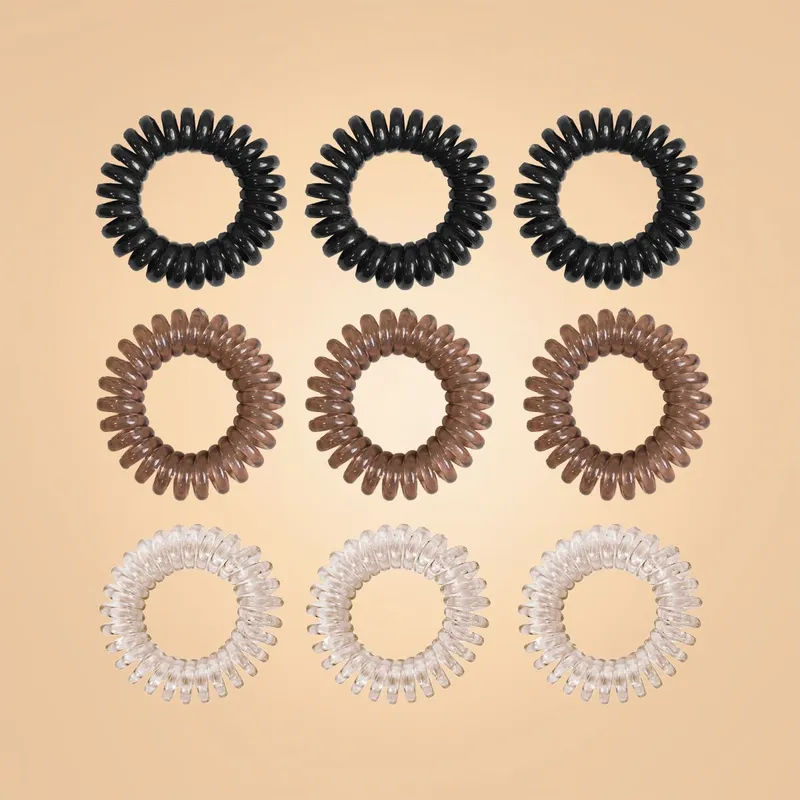 Spiral-Haargummi-Set - BeastPink