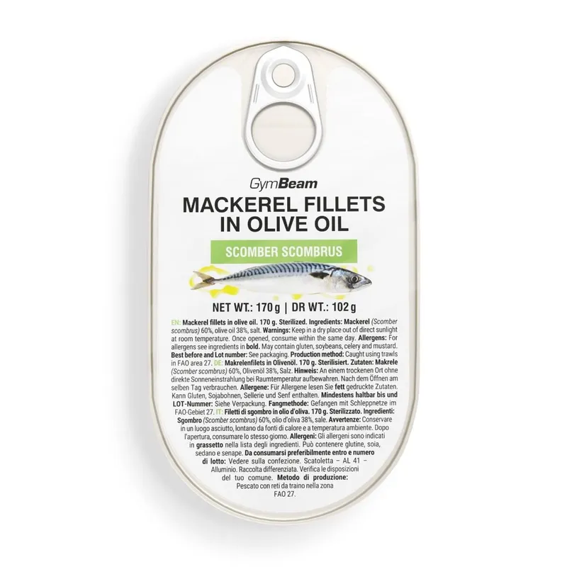 Makrelenfilets in Olivenöl - GymBeam