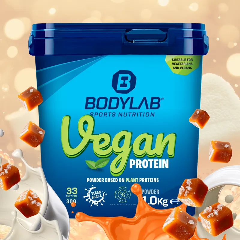 BODYLAB Vegan Protein (1000g) Vanille-Karamell – 1000 g