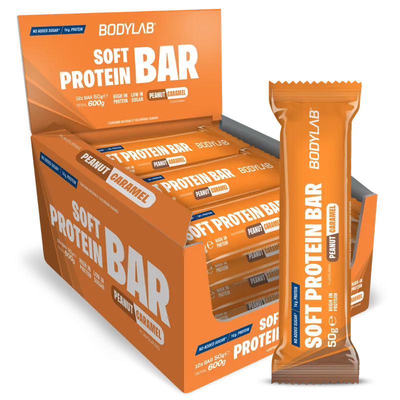 BODYLAB Soft Protein Bar (12x50g) Chocolate Caramel – 600 g
