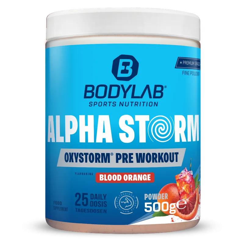 BODYLAB Alpha Storm - OXYSTORM® Pre Workout Blood Orange (500g) – 500 g