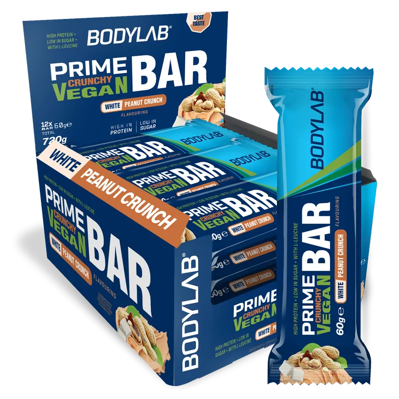 BODYLAB Prime Crunchy Vegan Bar (12x60g) – 720 g