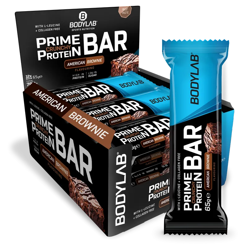 Prime Crunchy Protein Bar (12x65g-68g) American Brownie