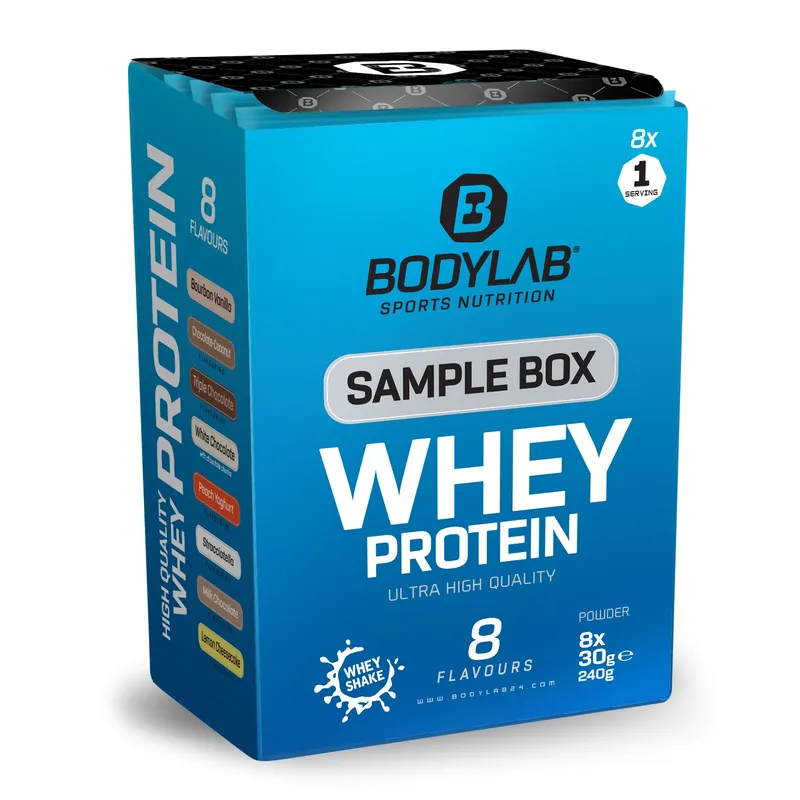 Whey Protein Probierboxen (8 Proben je 30g) Probierbox