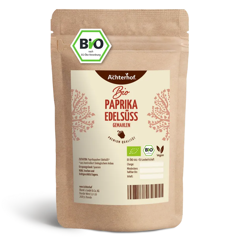 Paprika Edelsüss gemahlen Bio (1000g)