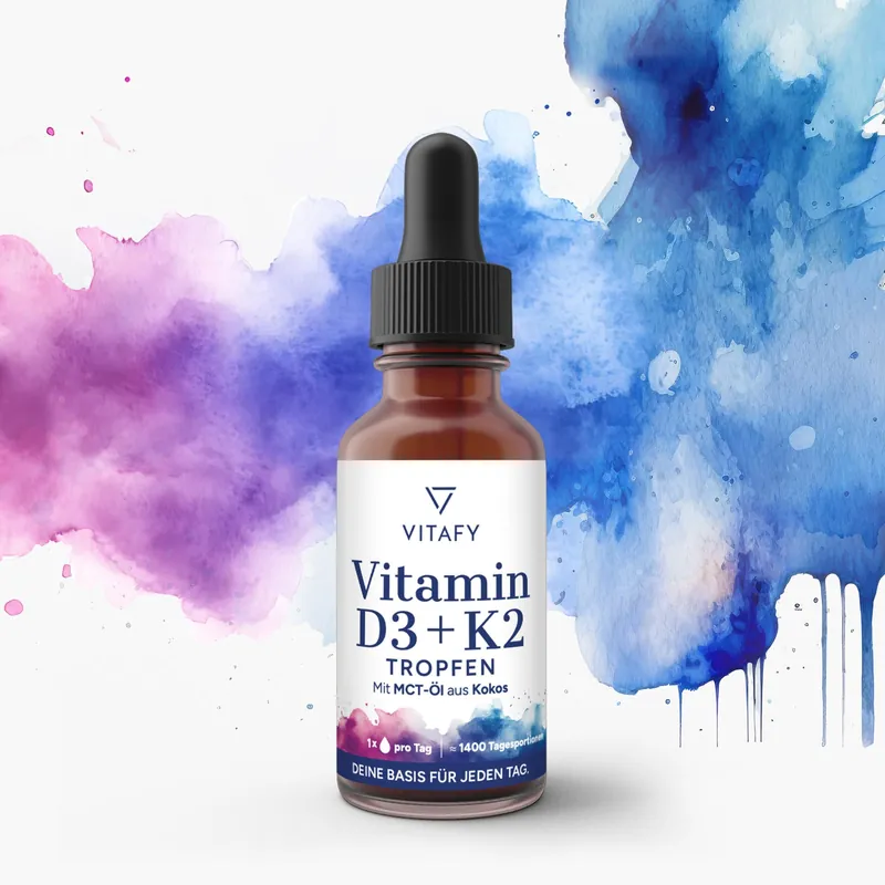 VITAFY Vitamin D3 + K2 Öl Tropfen (50ml) – 50ml