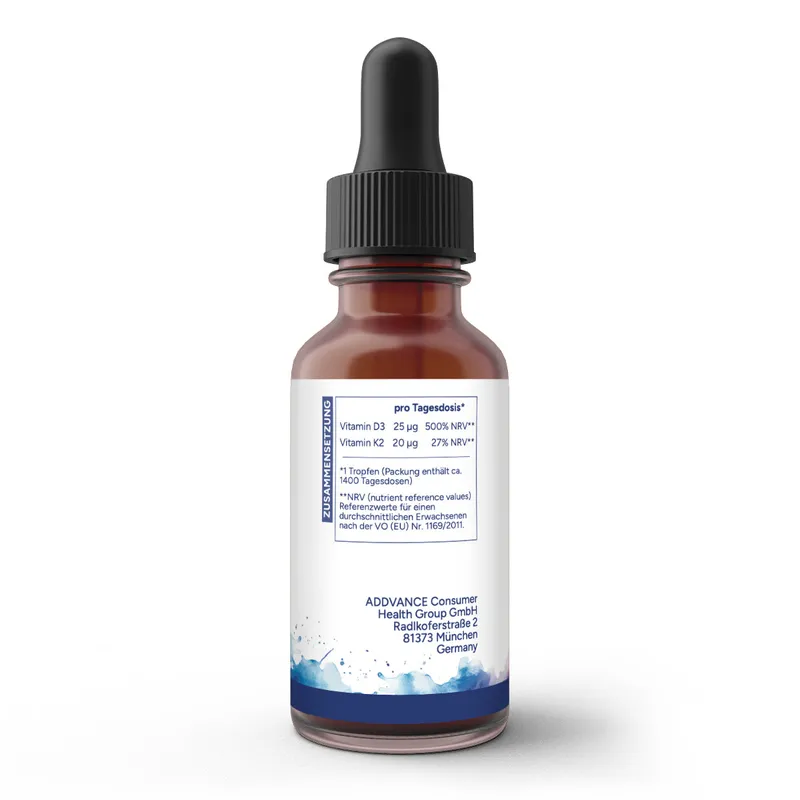 Vitamin D3 + K2 Öl Tropfen (50ml)