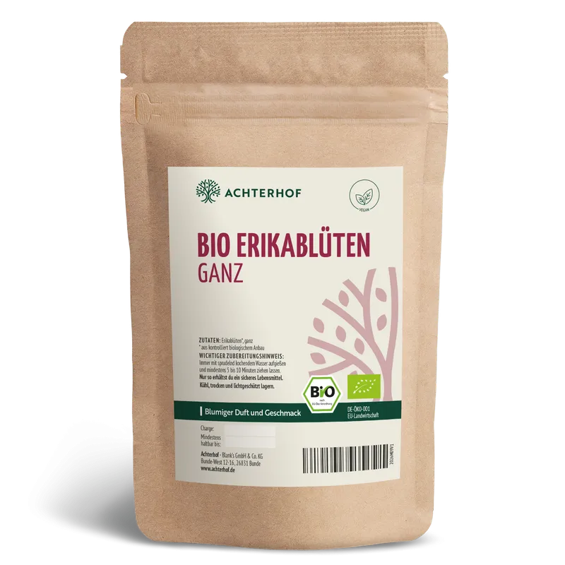 Erikablüten ganz Bio