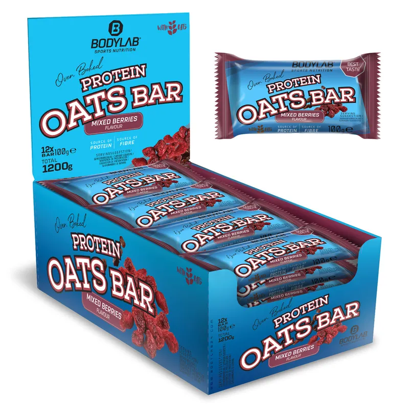 BODYLAB Protein Oats Bar (12x100g) Mandel – 1200 g