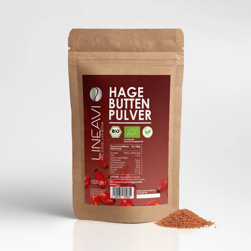 LINEAVI Hagebuttenpulver bio (1000g) – 1000 g