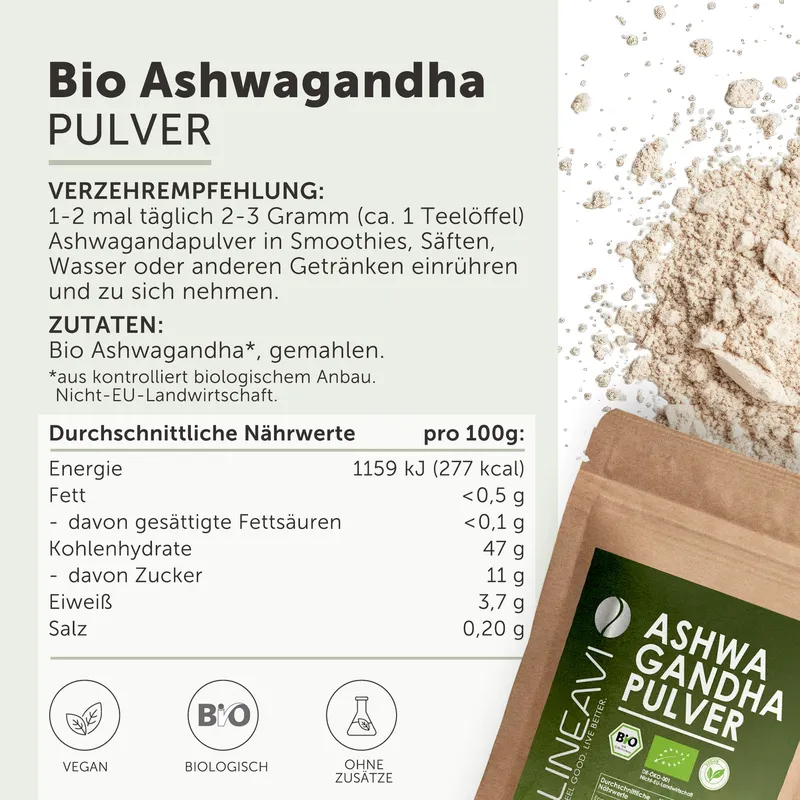 Bio Ashwagandhapulver (250g)