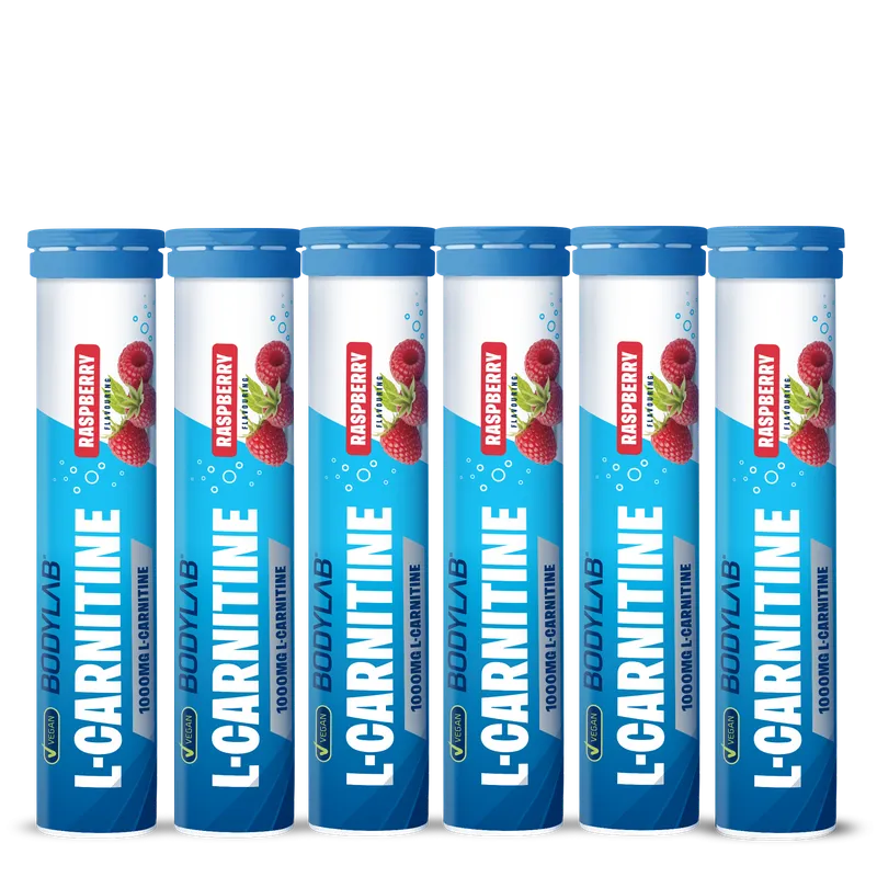 L-Carnitine - 6x 20 Brausetabletten - Raspberry Flavouring