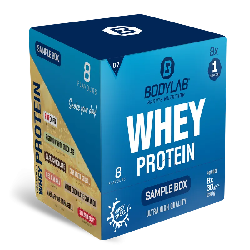 Whey Protein Probierboxen (8 Proben je 30g)