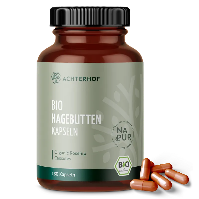 Bio Hagebutten Kapseln (180 Kapseln)