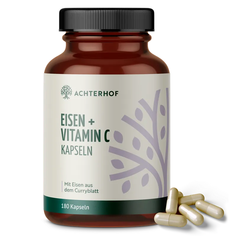Eisen + Vitamin C Kapseln (180 Kapseln)