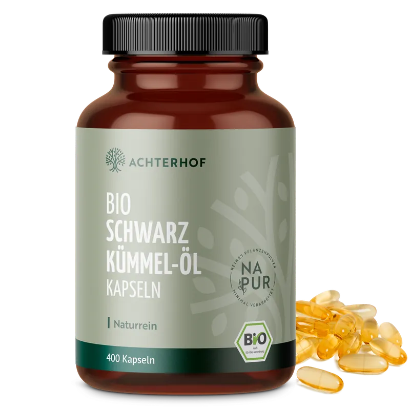 Bio Schwarzkümmel-Öl Kapseln (400 Kapseln)