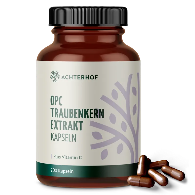 OPC Traubenkernextrakt + Vitamin C Kapseln (200 Kapseln)