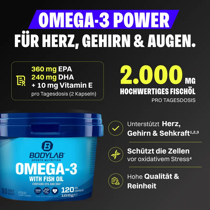 BODYLAB Omega-3 (120 Kapseln)