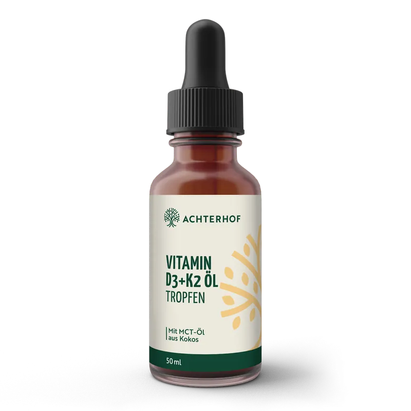 VOM ACHTERHOF Vitamin D3+K2 Öl Tropfen (50ml) – 50ml