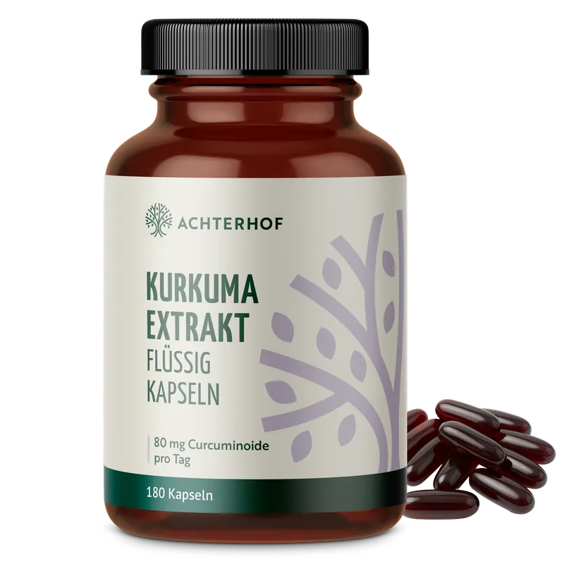 Kurkuma Extrakt Flüssig Kapseln (180 Kapseln)