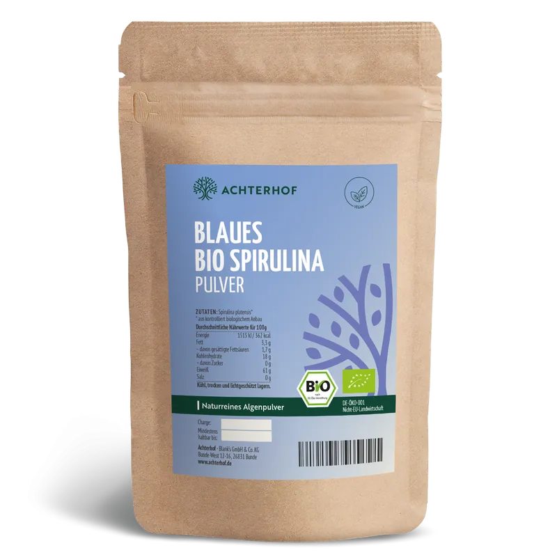 Blaues Bio Spirulina Pulver (100g)