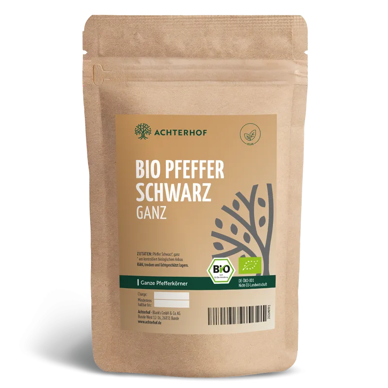 Pfeffer schwarz ganz Bio