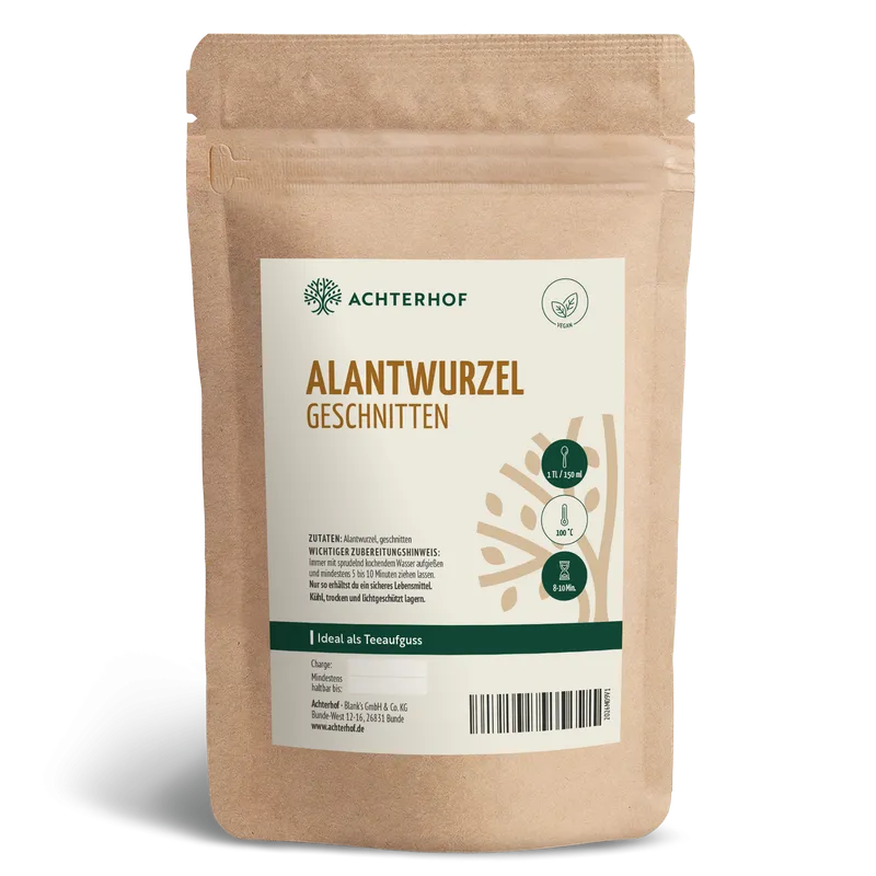 Alantwurzel geschnitten