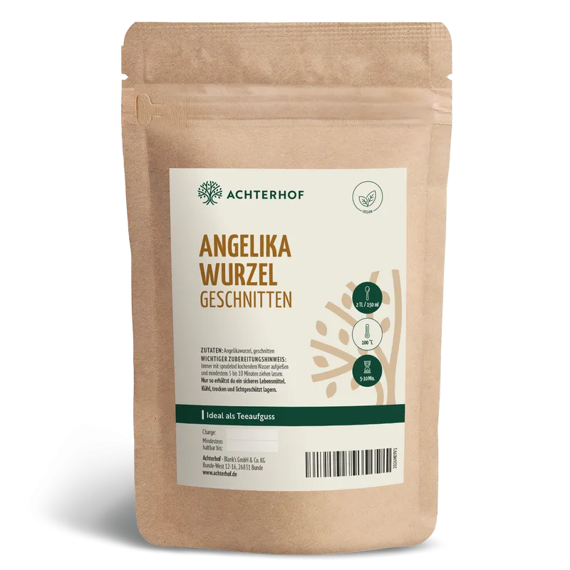 Angelikawurzel geschnitten