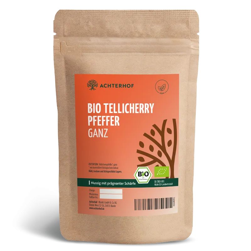 Tellicherry Pfeffer ganz Bio