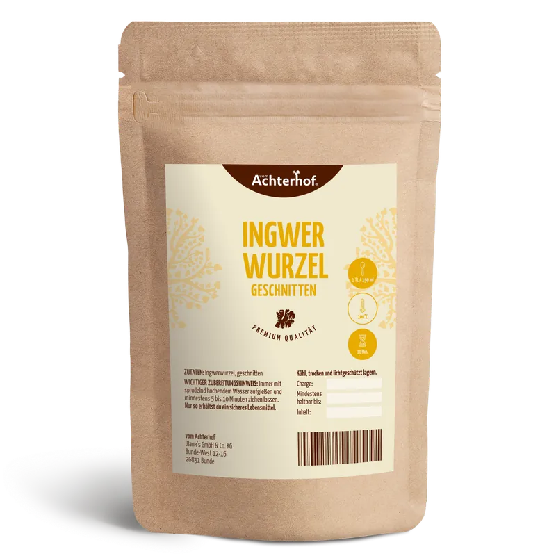 Ingwerwurzel geschnitten (500g)